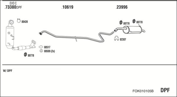 Fonos FOK010105B - Система випуску ОГ autocars.com.ua