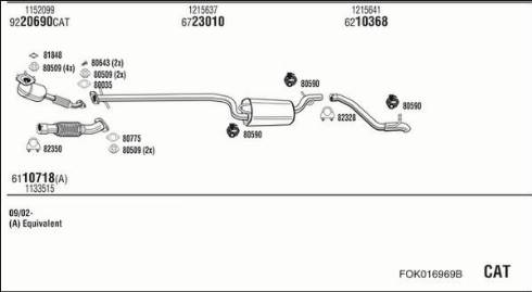 Fonos FOK016969B - Система випуску ОГ autocars.com.ua