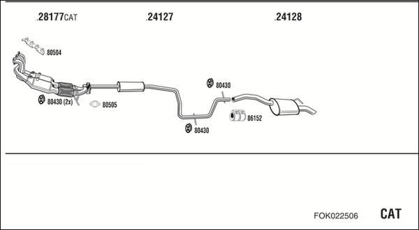 Fonos FOK022506 - Система випуску ОГ autocars.com.ua