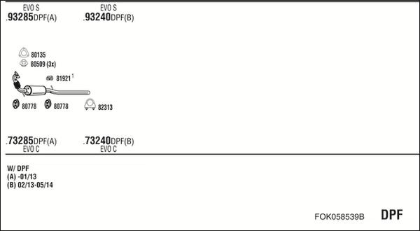 Fonos FOK058539B - Система випуску ОГ autocars.com.ua