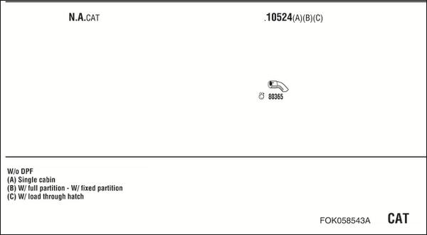 Fonos FOK058543A - Система випуску ОГ autocars.com.ua