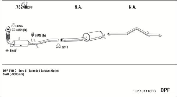 Fonos FOK101118FB - Система випуску ОГ autocars.com.ua