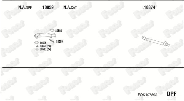 Fonos FOK107892 - Система випуску ОГ autocars.com.ua