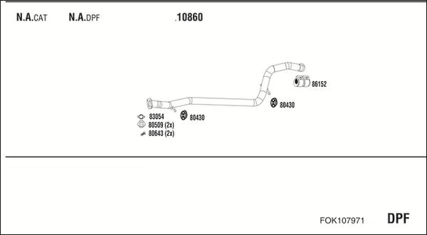 Fonos FOK107971 - Система випуску ОГ autocars.com.ua