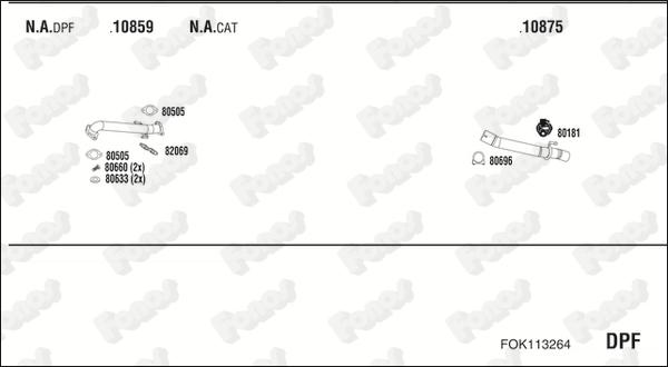 Fonos FOK113264 - Система випуску ОГ autocars.com.ua