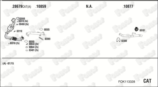 Fonos FOK113328 - Система випуску ОГ autocars.com.ua