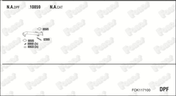 Fonos FOK117100 - Система випуску ОГ autocars.com.ua