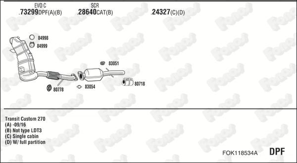 Fonos FOK118534A - Система випуску ОГ autocars.com.ua