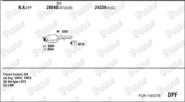 Fonos FOK118537B - Система випуску ОГ autocars.com.ua