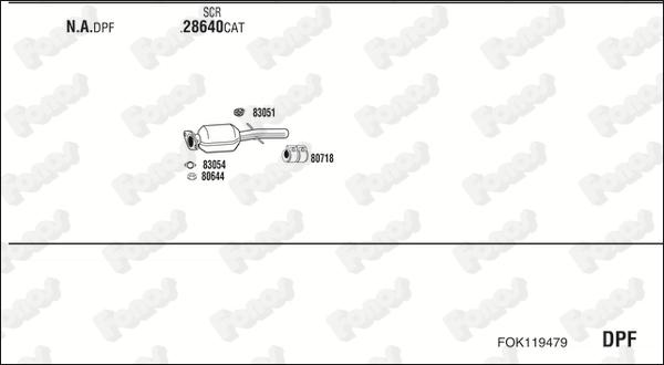 Fonos FOK119479 - Система випуску ОГ autocars.com.ua