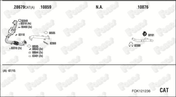 Fonos FOK121236 - Система випуску ОГ autocars.com.ua