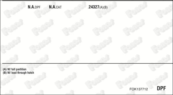 Fonos FOK137712 - Система випуску ОГ autocars.com.ua