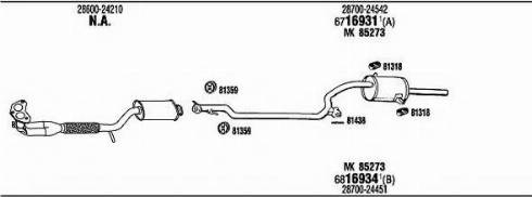 Fonos HY20011B - Система випуску ОГ autocars.com.ua