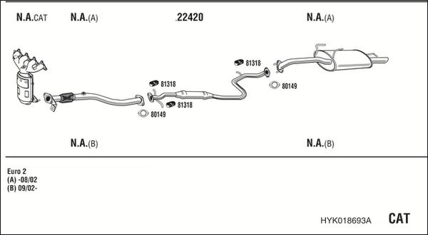 Fonos HYK018693A - Система випуску ОГ autocars.com.ua