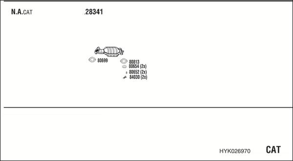 Fonos HYK026970 - Система випуску ОГ autocars.com.ua