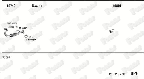 Fonos HYK028577B - Система випуску ОГ autocars.com.ua