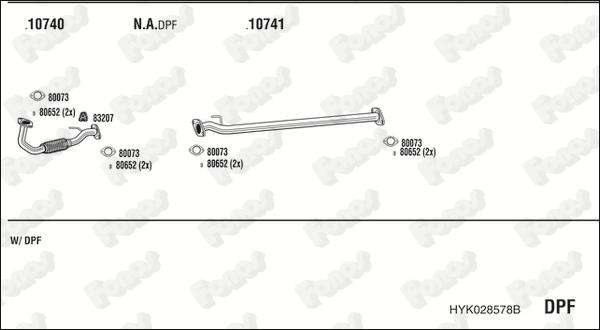 Fonos HYK028578B - Система випуску ОГ autocars.com.ua