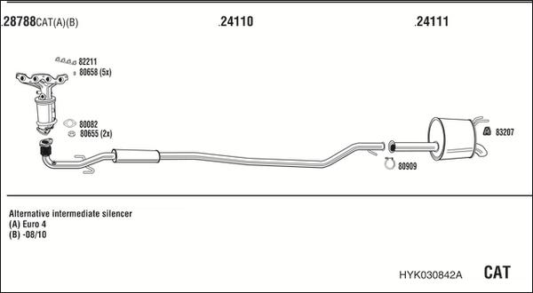 Fonos HYK030842A - Система випуску ОГ autocars.com.ua