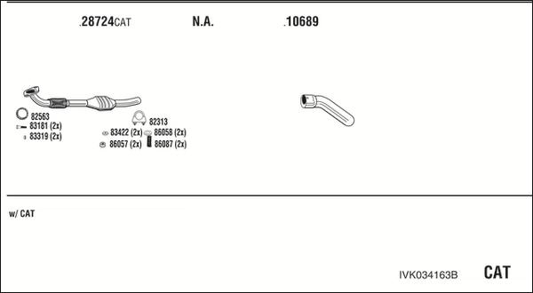 Fonos IVK034163B - Система випуску ОГ autocars.com.ua