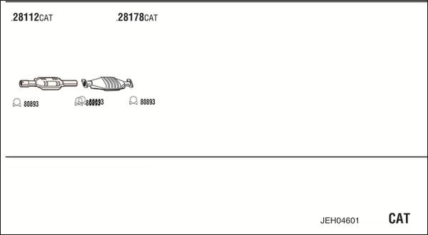 Fonos JEH04601 - Система випуску ОГ autocars.com.ua