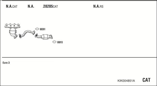 Fonos KIK004851A - Система випуску ОГ autocars.com.ua