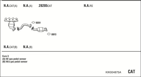 Fonos KIK004875A - Система випуску ОГ autocars.com.ua