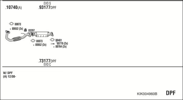 Fonos KIK004960B - Система випуску ОГ autocars.com.ua