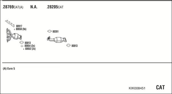 Fonos KIK008451 - Система випуску ОГ autocars.com.ua