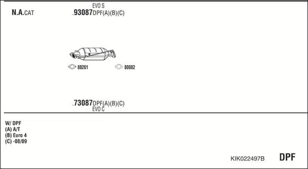 Fonos KIK022497B - Система випуску ОГ autocars.com.ua