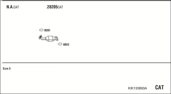 Fonos KIK133893A - Система випуску ОГ autocars.com.ua