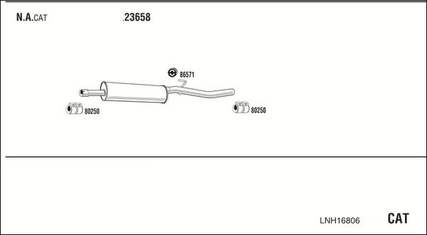 Fonos LNH16806 - Система випуску ОГ autocars.com.ua