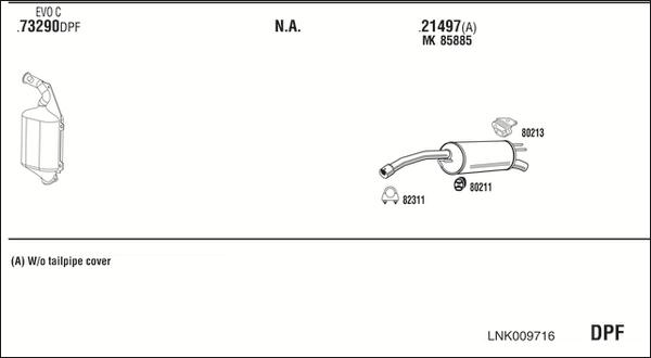 Fonos LNK009716 - Система випуску ОГ autocars.com.ua