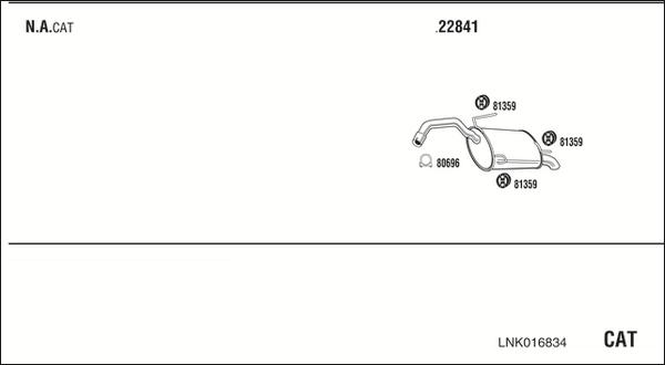 Fonos LNK016834 - Система випуску ОГ autocars.com.ua