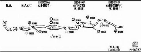 Fonos MA40022 - Система випуску ОГ autocars.com.ua