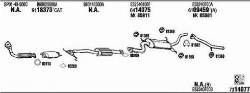 Fonos MA40026B - Система випуску ОГ autocars.com.ua