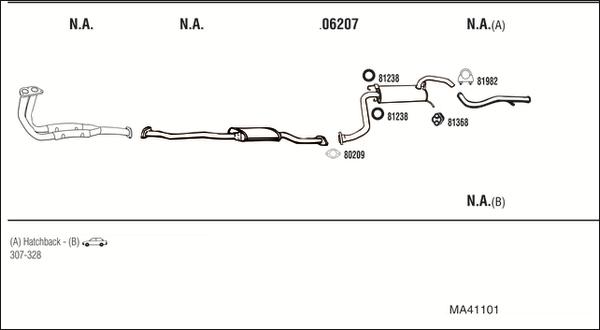 Fonos MA41101 - Система випуску ОГ autocars.com.ua