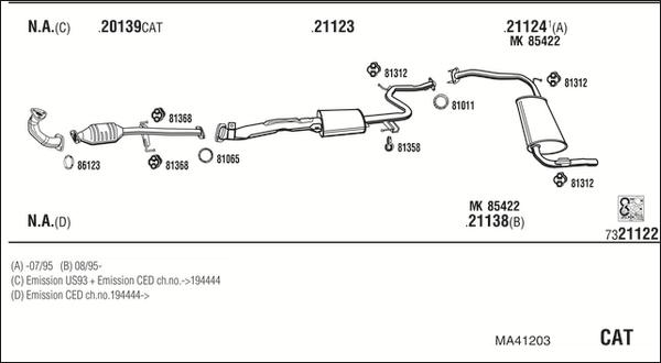 Fonos MA41203 - Система випуску ОГ autocars.com.ua