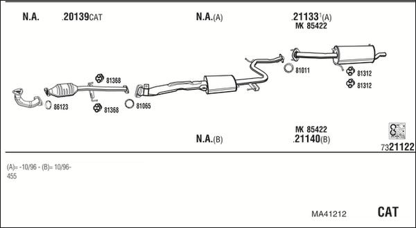 Fonos MA41212 - Система випуску ОГ autocars.com.ua