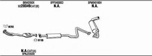 Fonos MAH09429B - Система випуску ОГ autocars.com.ua