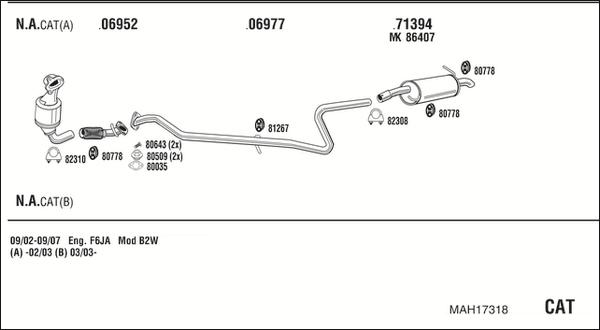 Fonos MAH17318 - Система випуску ОГ autocars.com.ua