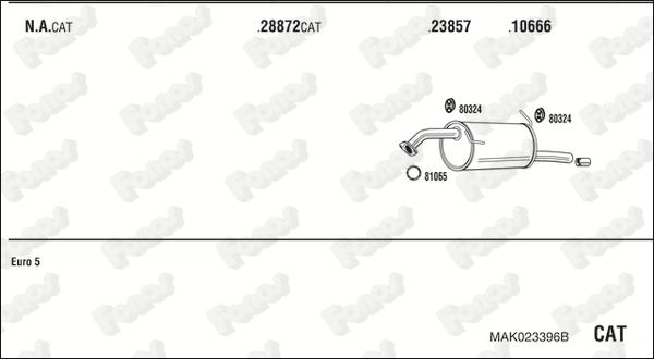 Fonos MAK023396B - Система випуску ОГ autocars.com.ua