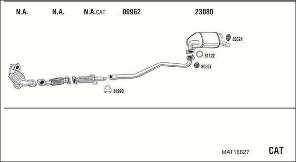 Fonos MAT18827 - Система випуску ОГ autocars.com.ua