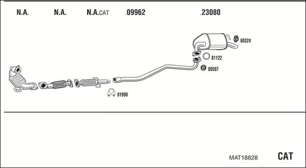 Fonos MAT18828 - Система випуску ОГ autocars.com.ua