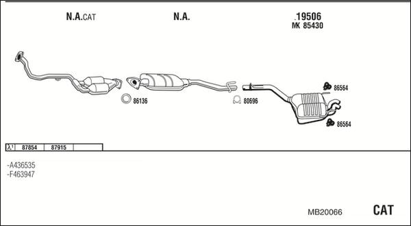 Fonos MB20066 - Система выпуска ОГ autodnr.net