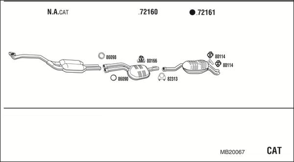 Fonos MB20067 - Система випуску ОГ autocars.com.ua