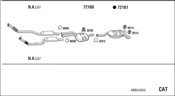 Fonos MB24002 - Система випуску ОГ autocars.com.ua