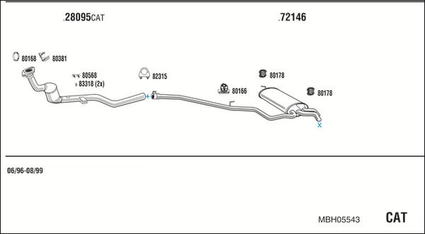 Fonos MBH05543 - Система випуску ОГ autocars.com.ua