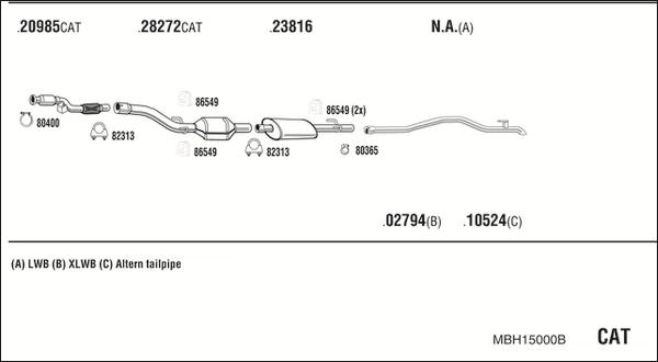 Fonos MBH15000B - Система випуску ОГ autocars.com.ua