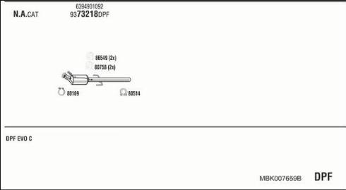 Fonos MBK007659B - Система випуску ОГ autocars.com.ua