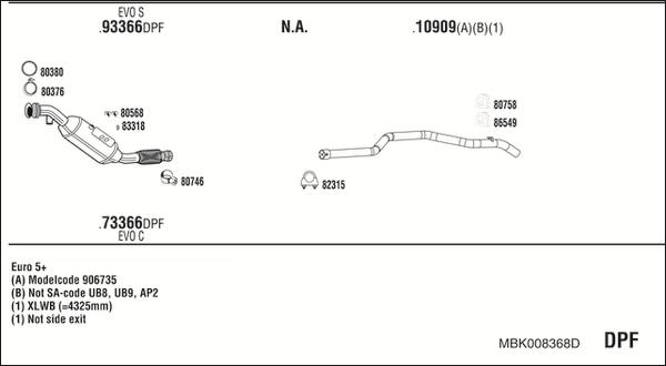 Fonos MBK008368D - Система выпуска ОГ autodnr.net